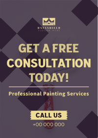 Painting Service Consultation Flyer Design