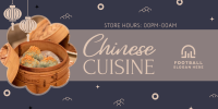 Oriental Cuisine Twitter post Image Preview