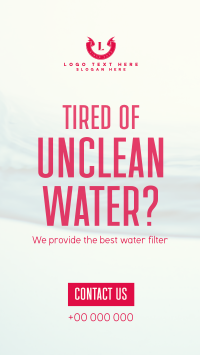 Water Filtration Facebook story Image Preview