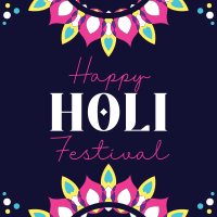 Holi Festival Instagram Post Design