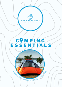 Camping Essentials Poster Image Preview