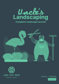 Uncle's Landscaping Poster Design