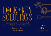 Luxury Locksmith Services Postcard Preview