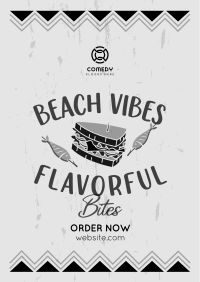 Flavorful Bites at the Beach Flyer Image Preview