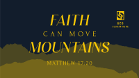 Faith Move Mountains Facebook Event Cover Design