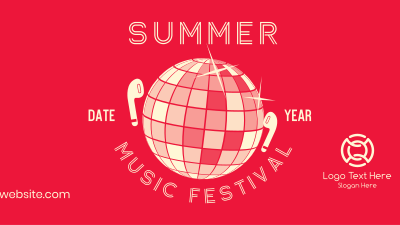 Summer Disco Music Facebook event cover
