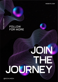 Follow Futuristic Journey Flyer Image Preview