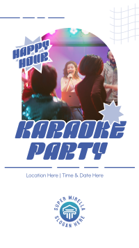 Karaoke Party Hours Facebook Story Image Preview