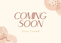 Minimalist Coming Soon Postcard Image Preview