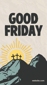 Good Friday Calvary Facebook story Image Preview