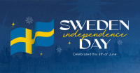 Modern Sweden Independence Day Facebook ad Image Preview