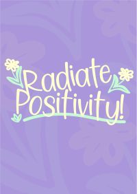 Radiate Positivity Flyer Design