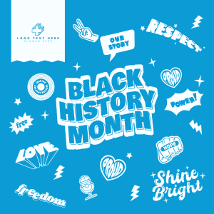 Black History Month Stickers Instagram post Image Preview