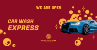 Car Wash Opening Facebook Ad Design