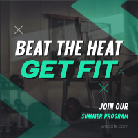 Summer Fitness Program Instagram Post Design