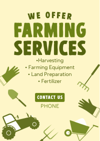 Trusted Farming Service Partner Flyer Design