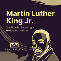 Martin Luther Portrait Instagram Post Design
