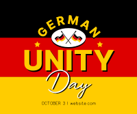 It's German Unity Day Facebook Post Design