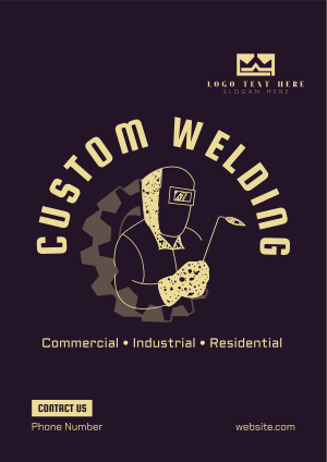 Custom Welding Badge Flyer Image Preview