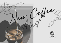 Brand New Coffee Flavor Postcard Design