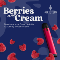 Berries and Cream Instagram Post Design