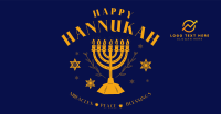 Hanukkah Menorah Greeting Facebook ad Image Preview