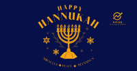 Hanukkah Menorah Greeting Facebook ad Image Preview