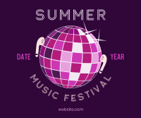 Summer Disco Music Facebook post Image Preview