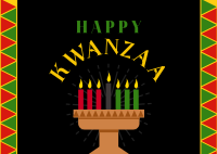Happy Kwanzaa Postcard Design