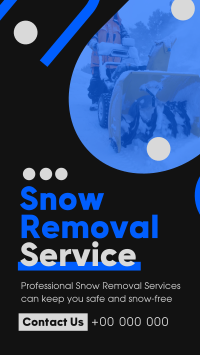 Minimal Snow Removal YouTube Short Design