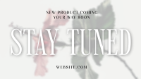 Minimalist New Product Stay Tuned  Facebook event cover Image Preview