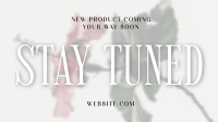 Minimalist New Product Stay Tuned  Facebook Event Cover Preview