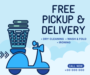 Laundry Pickup and Delivery Facebook post Image Preview