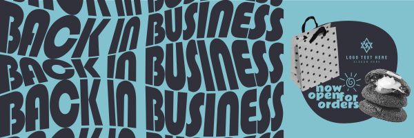 Groovy Wavy Business Twitter Header Design Image Preview