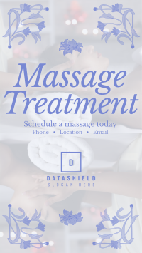 Art Nouveau Massage Treatment Instagram Story Design