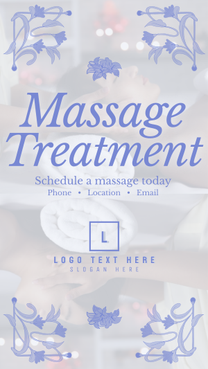 Art Nouveau Massage Treatment Instagram story Image Preview