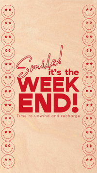 Smile Weekend Quote TikTok video Image Preview