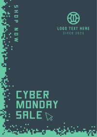 Cyber Monday Pixels Flyer Design