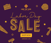 It's Sale This Labor Day Facebook Post Design