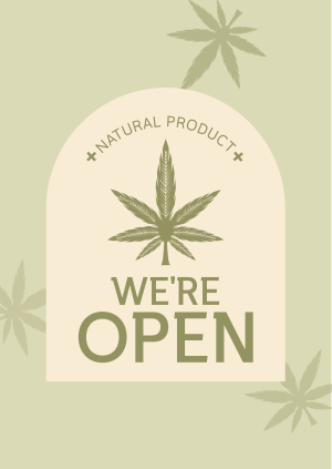 Open Medical Marijuana Poster Image Preview