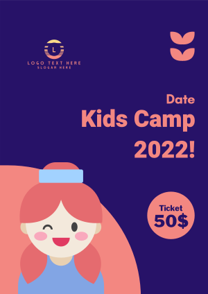 Cute Kids Camp Flyer Image Preview
