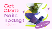 Glam Nail Salon Facebook event cover Image Preview