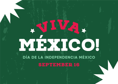 Viva Mexico Flag Postcard Image Preview