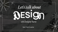 Minimalist Design Seminar Facebook event cover Image Preview