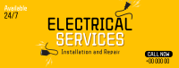 Electrical Service Facebook Cover Image Preview