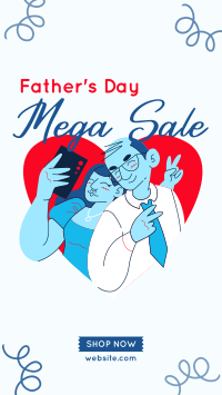 Lets Take A Selfie Papa Sale Facebook story Image Preview