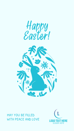 Fun Easter Bunny Facebook story