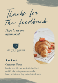 Cafe Customer Feedback Poster Image Preview