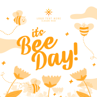 Happy Bee Day Garden Instagram post Image Preview