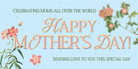 Mother's Day Flower Twitter Post Design